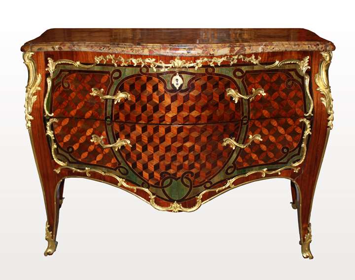 A Louis XV ormolu-mounted Commode
stamped Pierre-Harry Mewesen